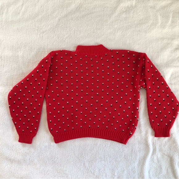 Vintage Club Sportif De Paris Red Sweater, Size Large - Picture 2 of 5